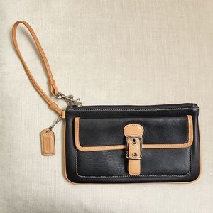 Coach leather wristlet